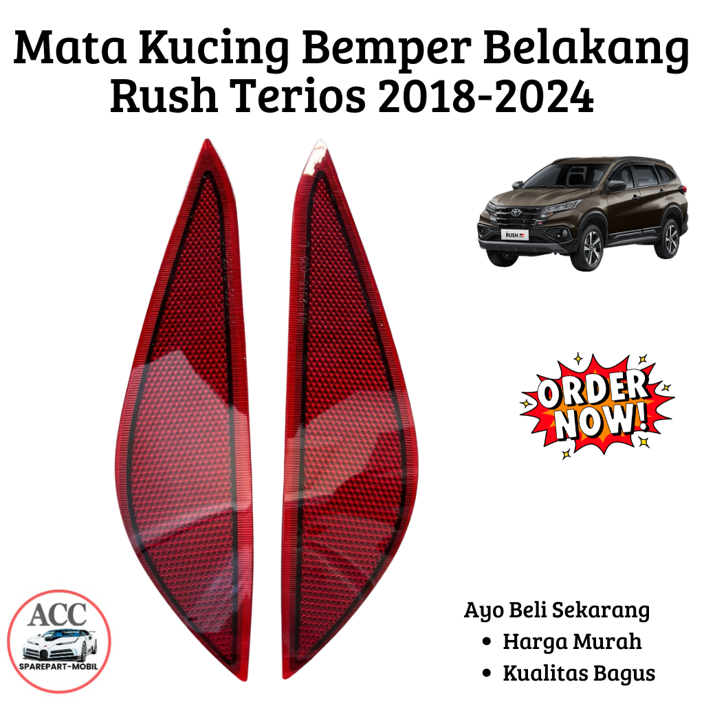 MATA KUCING BEMPER BELAKANG RUSH TERIOS 2018 - 2024