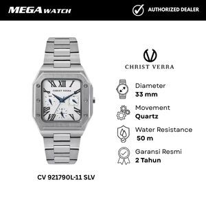 Jam Tangan CHRIST VERRA CHRIST VERRA Wanita Original CV 921790L-11 SLV