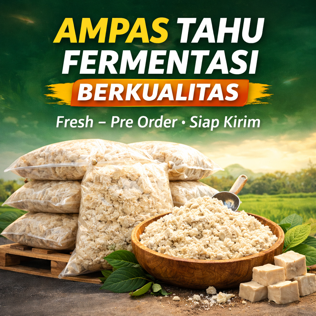 Ampas Tahu Basah Segar Untuk Pakan Ternak berkualitas