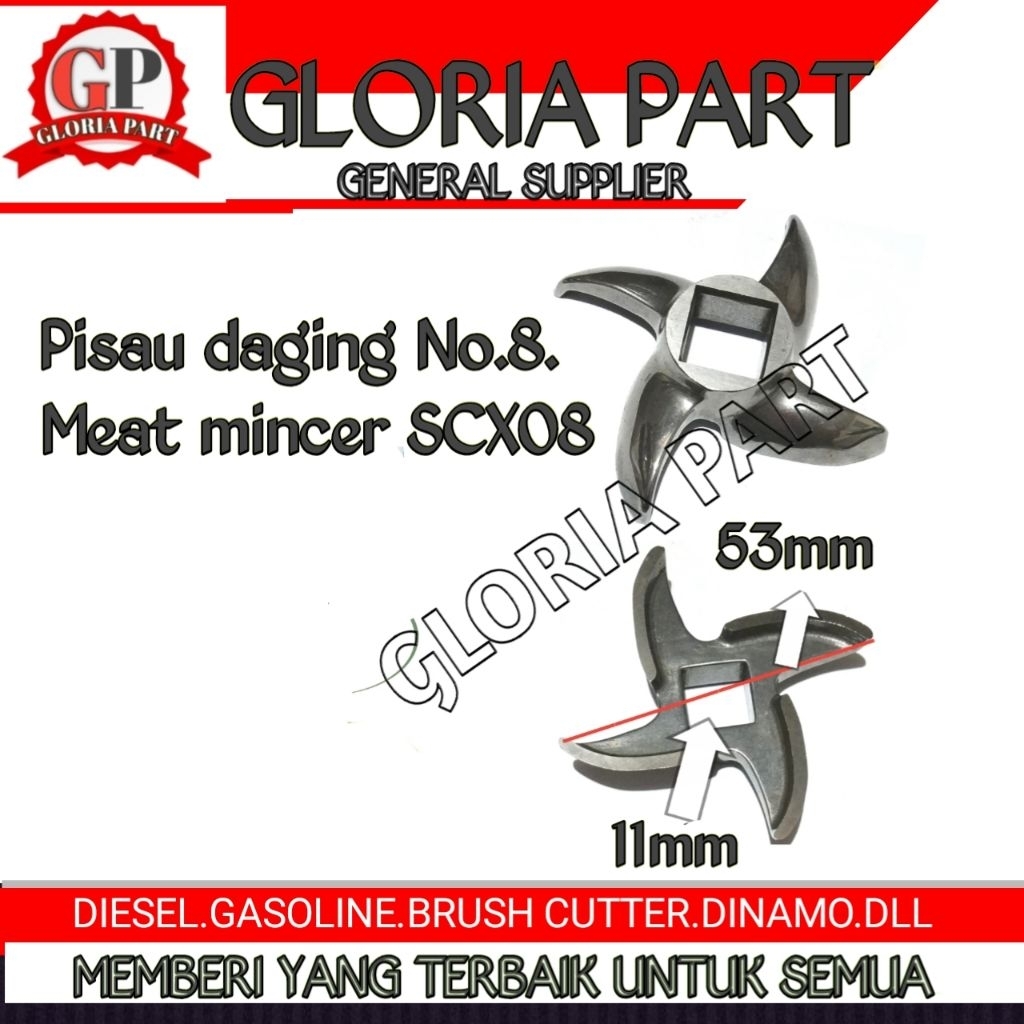 Pisau gilingan daging No.8
