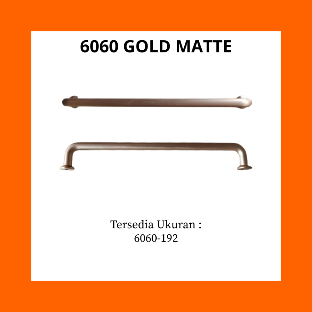 Handle 6060 GOLD MATTE | Handle Tarikan Laci | Tarikan Pintu Laci Minimalis