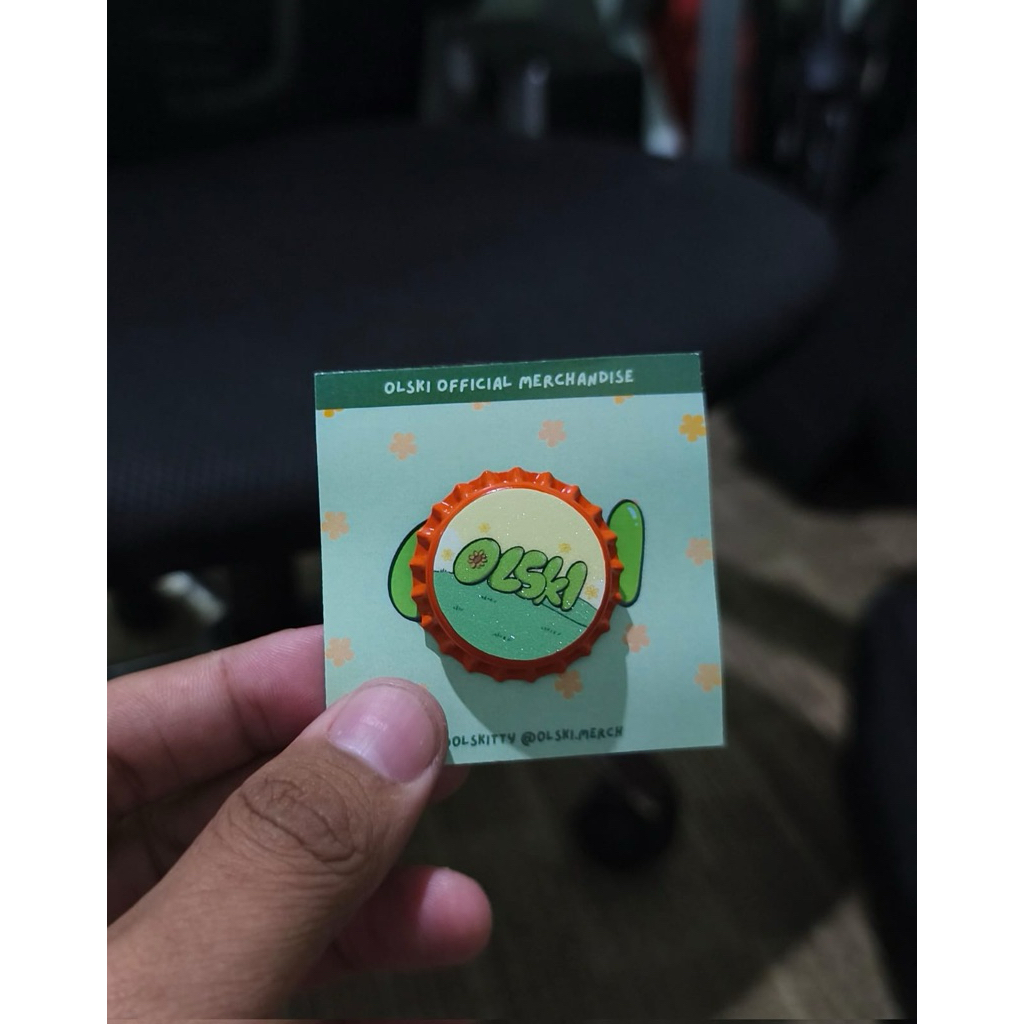 Bottle Cap Pin Olski