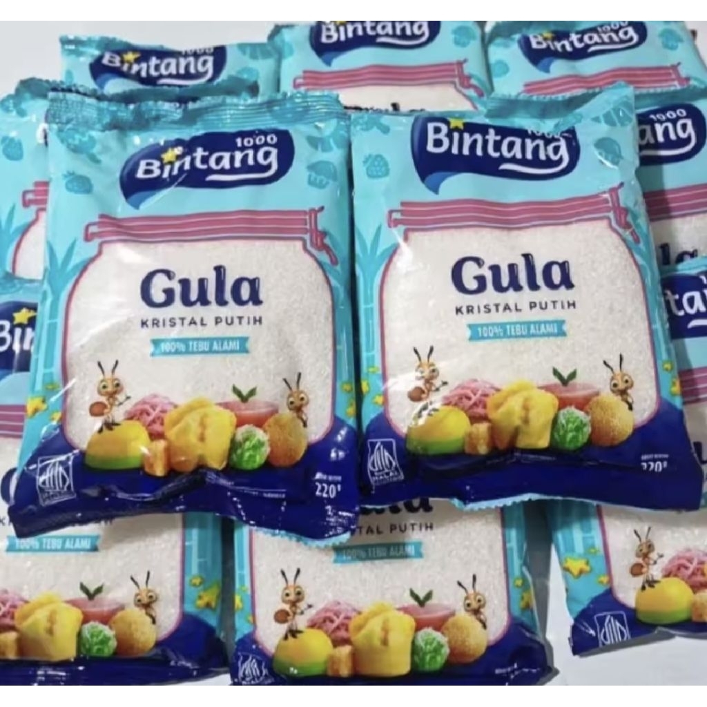 Gula Kristal Putih Seribu Bintang 220 gram