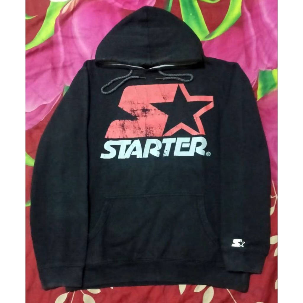 Hoodie Starter Vintage Big Logo Black