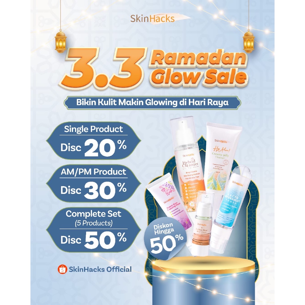 SKINHACKS SIMPLE BUT COMPLETE - Paket Lengkap 5 PRODUK -We Hack Your Skincare Routine to Make It Eff