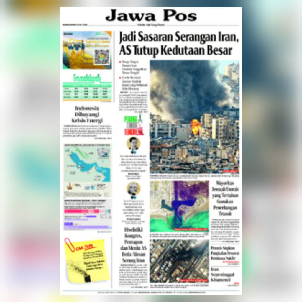 KORAN JAWA POS EDISI MARET 2026  ( DIJUAL HARIAN )