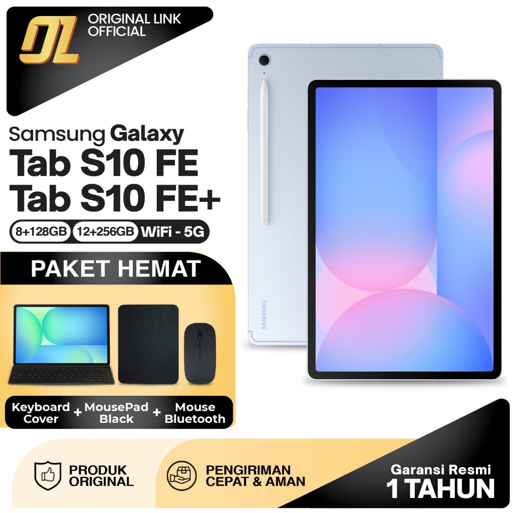 Samsung Galaxy Tab S10 FE+ S10 FE Plus 5G Wifi 8/128 12/256 GB Tablet 10 inch Tab 13 inch