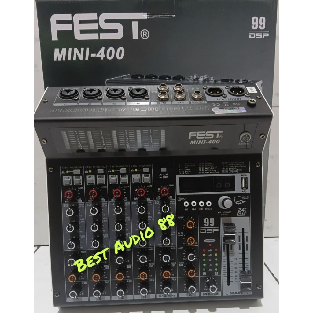 Mixer Audio Sound System  6 channel  Fest Mini 400