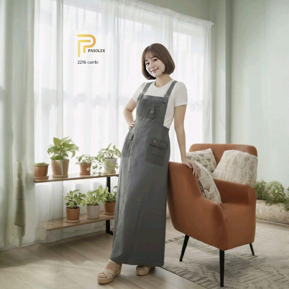 Pasolex Overall Wanita Kombinasi 2216 Overall Dress