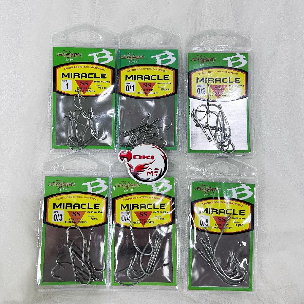 Mata pancing blood x miracle stainless steel / mata kail tangkai panjang