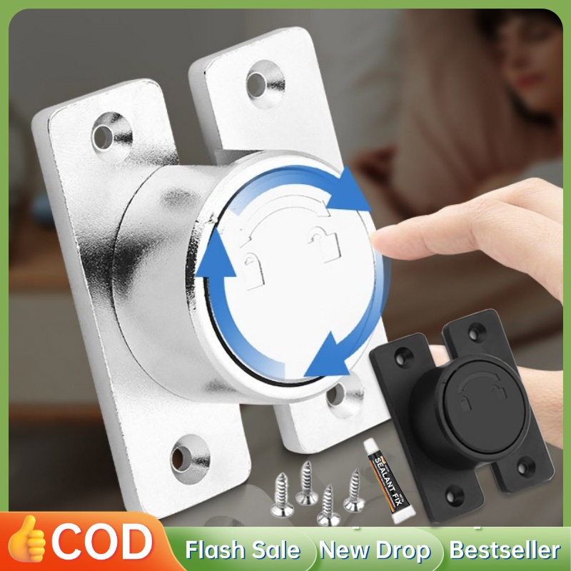 1set Grendel Pengunci Pintu Selot Pintu Gembok Grendel Pintu Kotak Bolak Balik Kecil