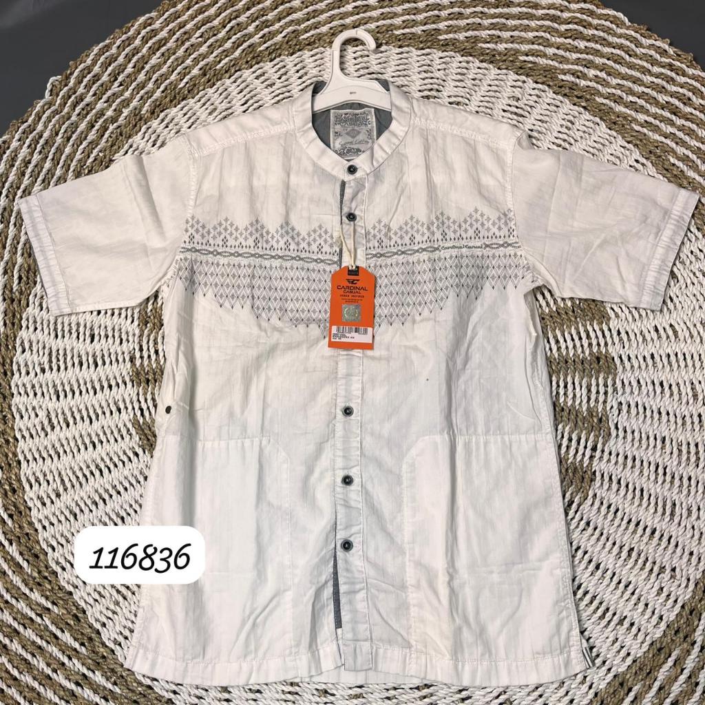 Cardinal Kemeja Koko Lengan Pendek