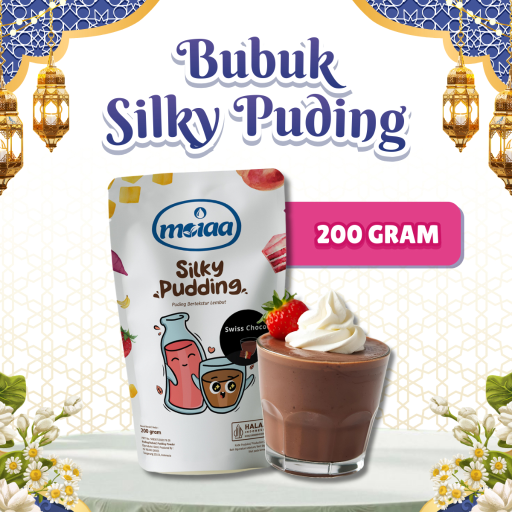 200 gram Bubuk Silky Pudding Powder Premix Instan Puyo Dessert - MOIAA
