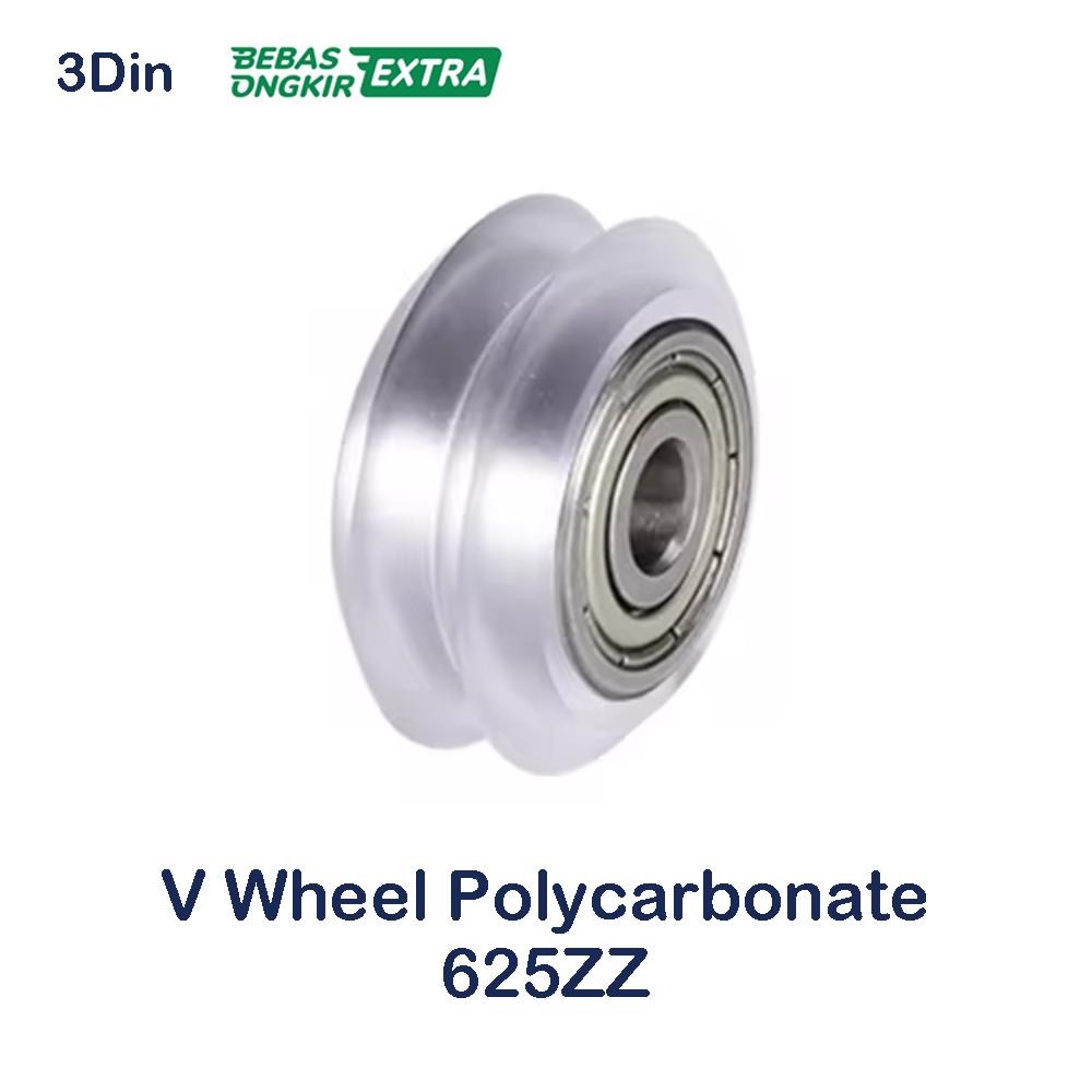 V Slot Wheel 625ZZ Bearing PC Polycarbonate Transparent V-Wheel