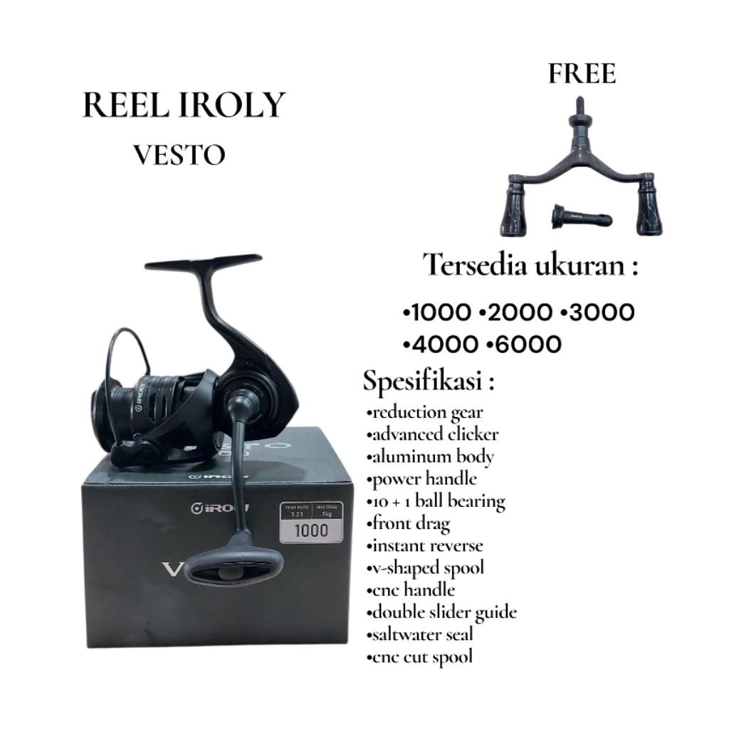 REEL IROLY VESTO 3000