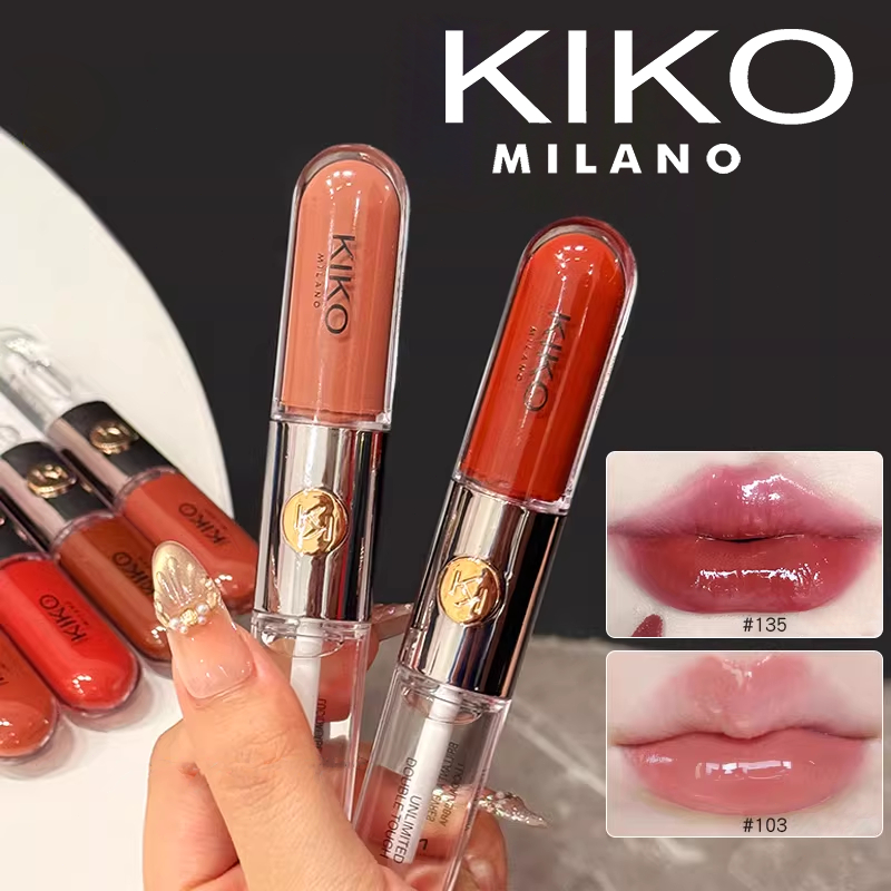 Kiko Liquid Lip Milano lip Gloss 6ml/Unlimited Double Touch Lipstick /Lip Glow/Lipstik Original