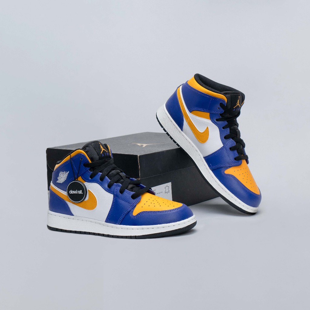 Air Jordan 1 Mid Lakers GS