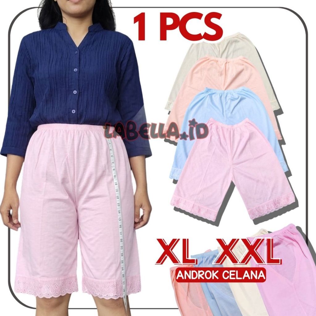 TERMURAH ANDROK CELANA DALAMAN WANITA / ANDROK WARNA, CELANA KULOT XL/XXL LABELLA.ID