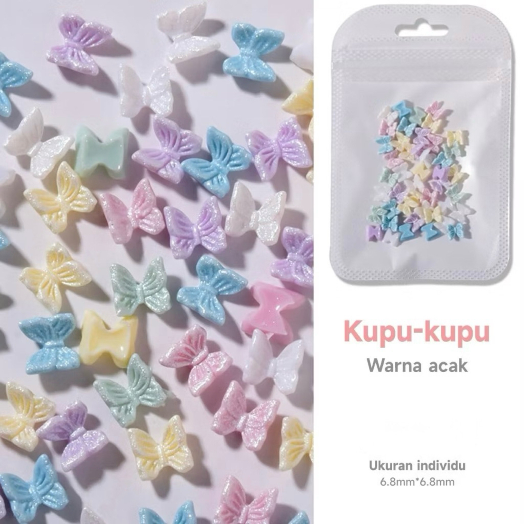 Hiasan kupu-kupu nail art ,aksesoris kupu-kupu
