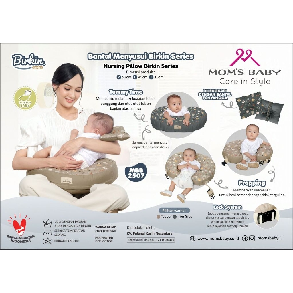MOMS BABY BANTAL MENYUSUI series BIRKIN