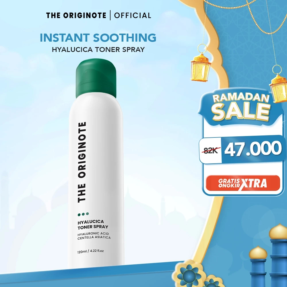 The Originote Hyalucica Toner Spray 120ml – Toner Wajah Mist Hydrating Menenangkan Kulit Sensitif Be
