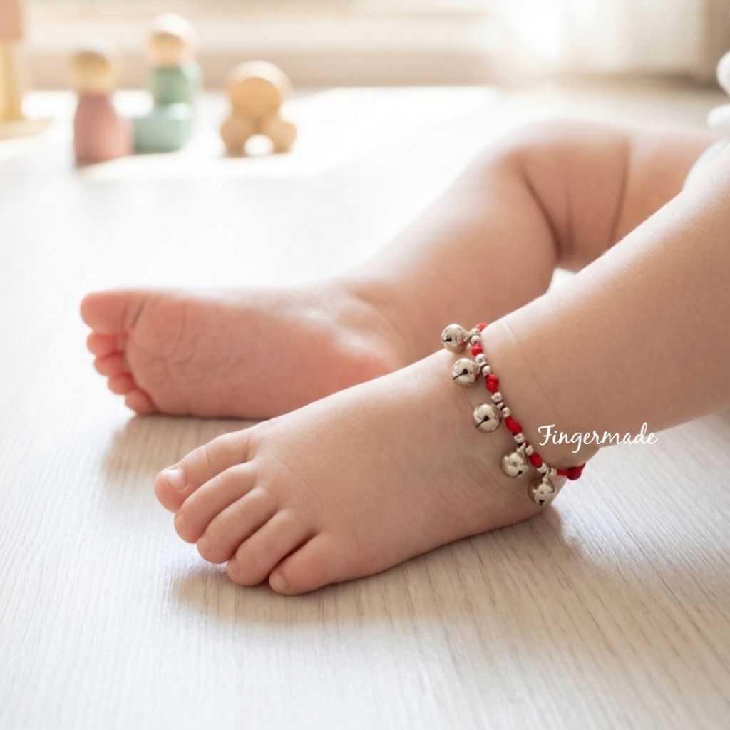 Fingermade Gelang Kaki Bayi dan Anak Kerincing