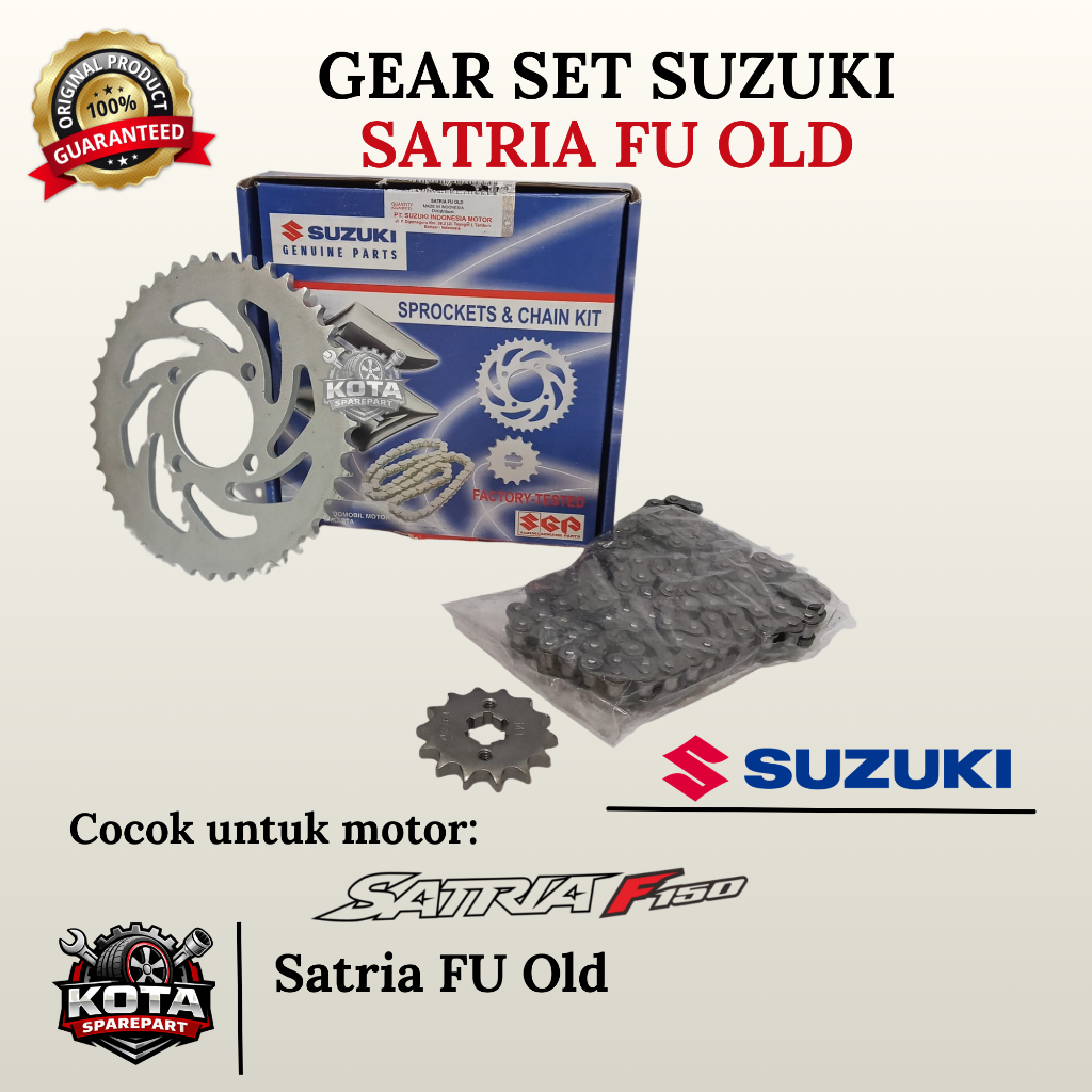 GEAR SET ORIGINAL SUZUKI UNTUK MOTOR SUZUKI SATRIA FU OLD