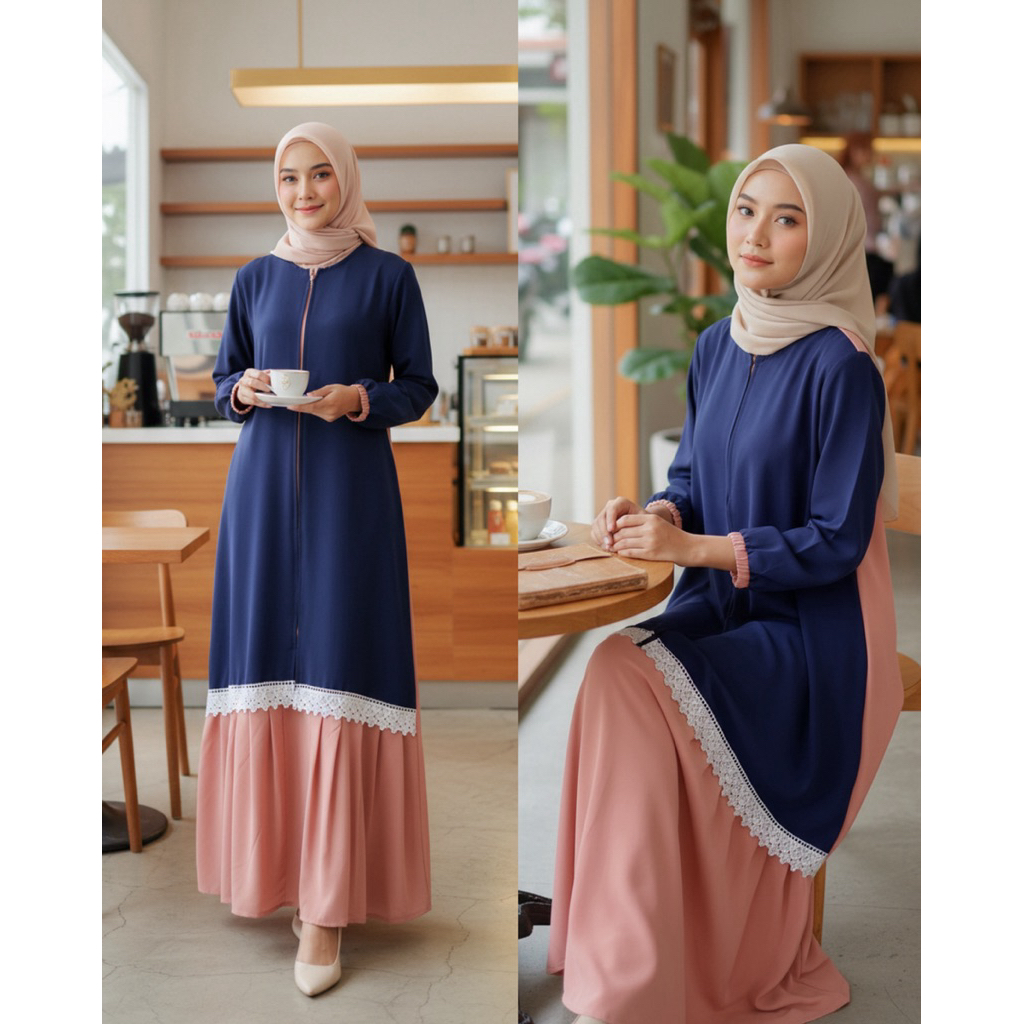 Kirana maxi Dress/ dress Busui/ gamis kondangan/ gamis kekinian/ dress kondangan/ dress/ dress kekin