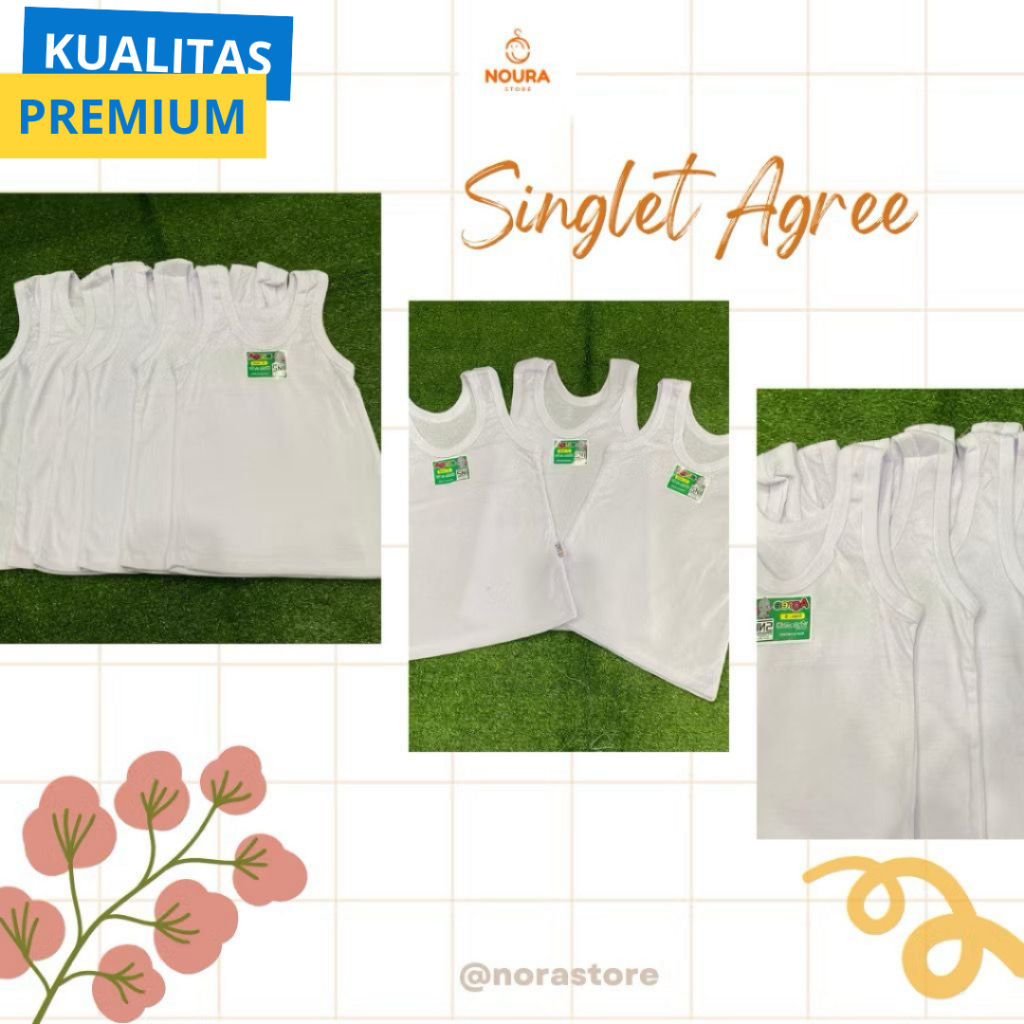 1PCS Singlet Anak Laki Laki Perempuan hingga Agree Kids ST04 - Singlet Agree anak  SNI