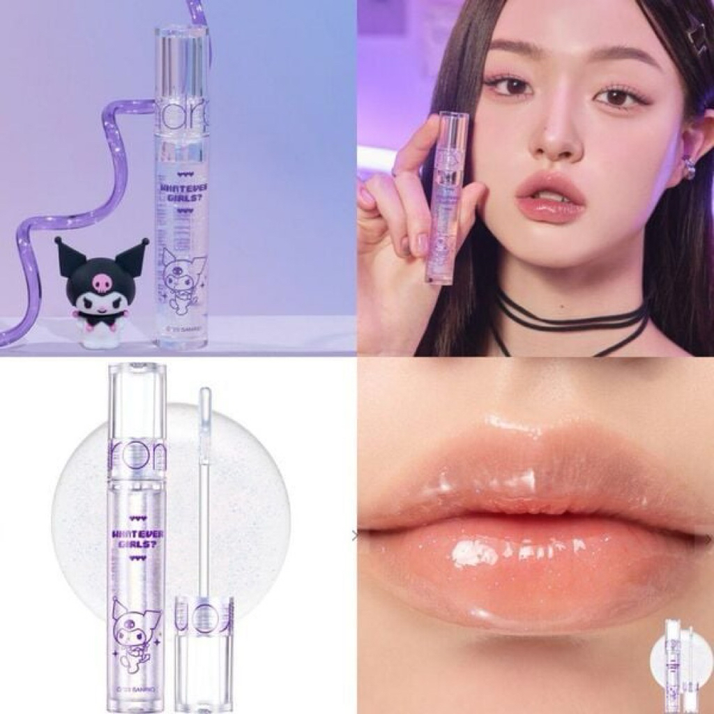 Ready Stock Romand x Sanrio Kuromi Mini Glasting Lip Gloss Whatever Girls edition Pop Up Store My Me