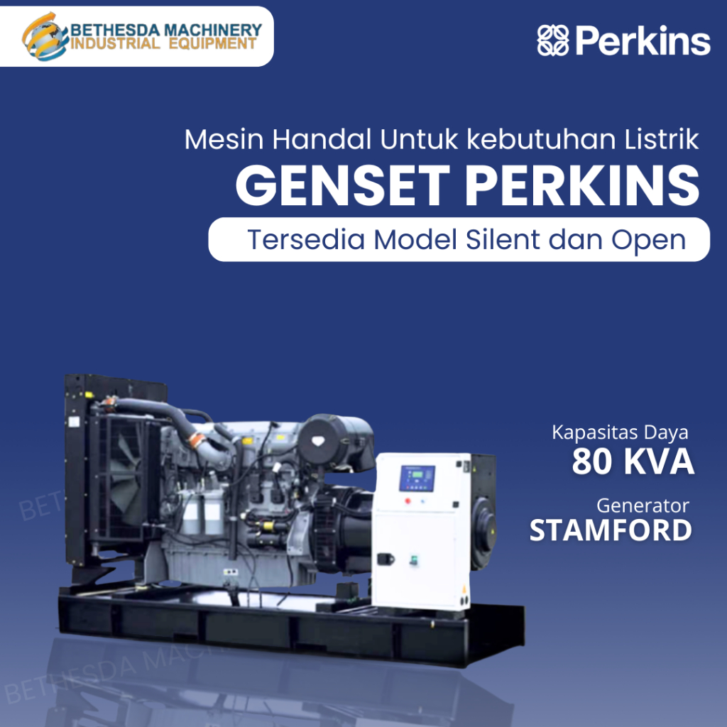 Genset Perkins 80 Kva Silent 80Kva Stamford 3 Phase