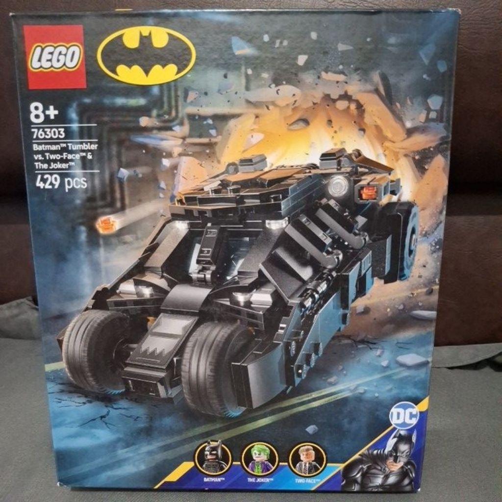 batman tumbler vs two face & the joker lego dc