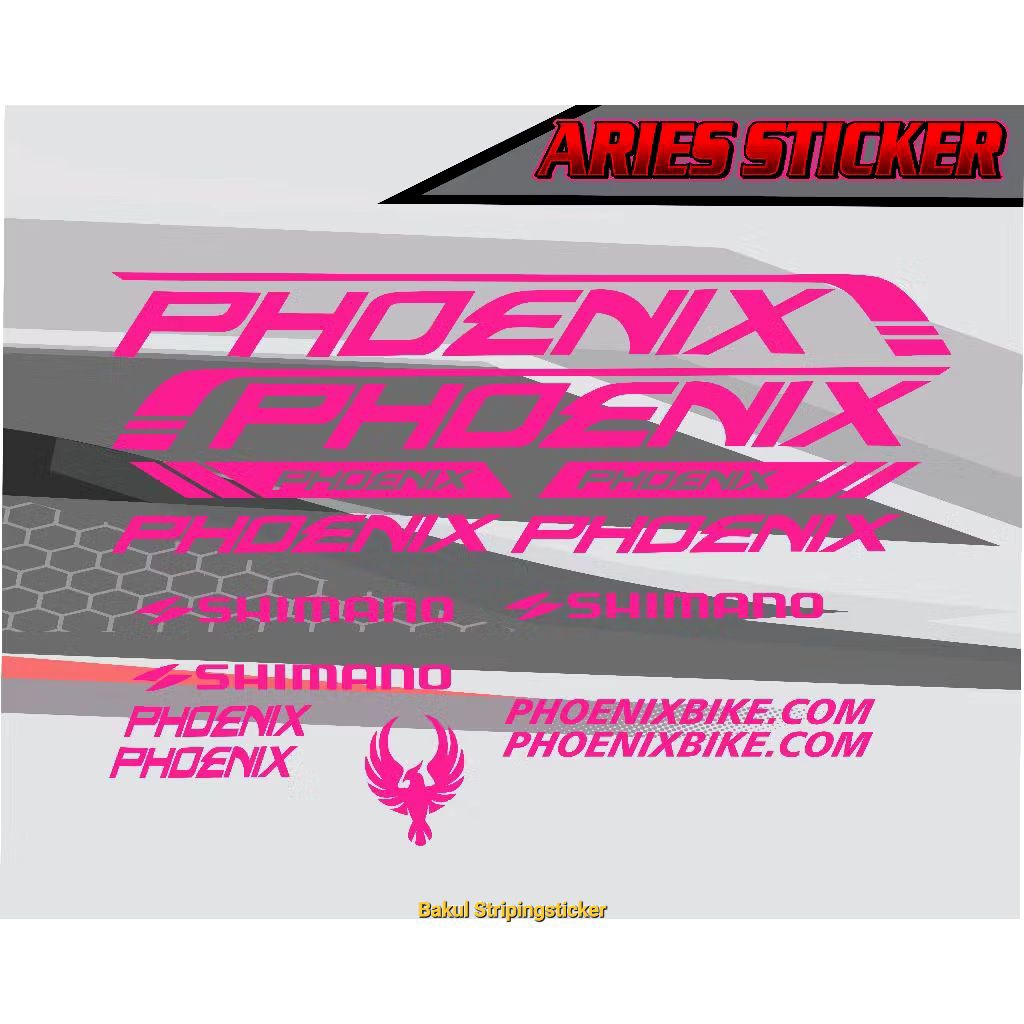 Sticker cutting sepeda PHOENIX SHIMANO