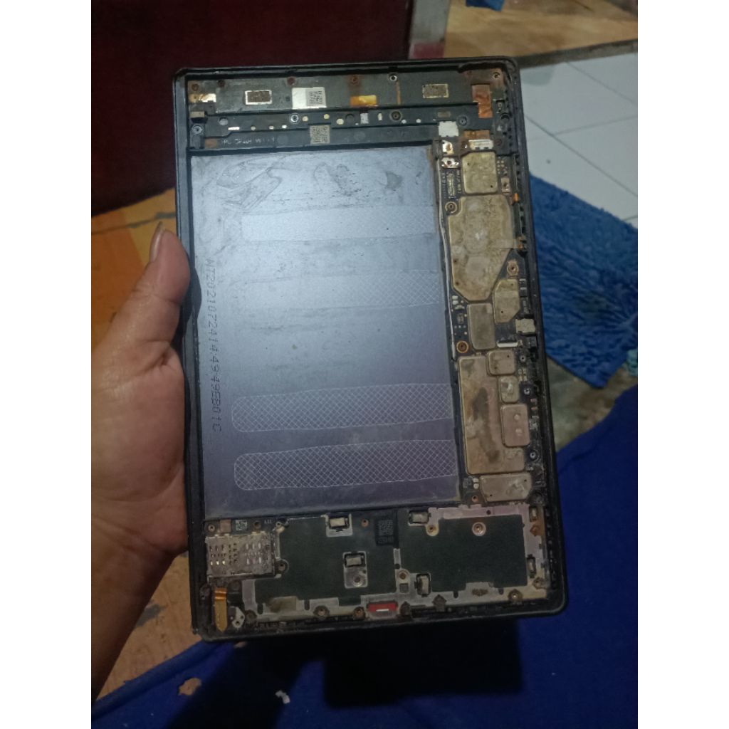 Samsung tab  A7 lite kondisi mati konslet bekas kena air