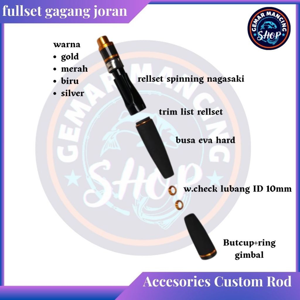 bahan gagang joran fullset japstyle