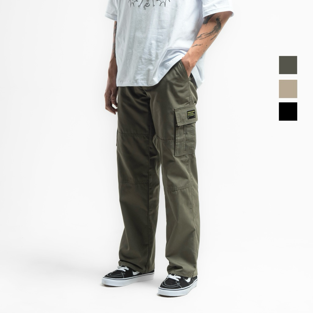 Celana Cargo Ripstop Reguler - Tahan lama, Cocok untuk Touring & Harian |  Morrowsky
