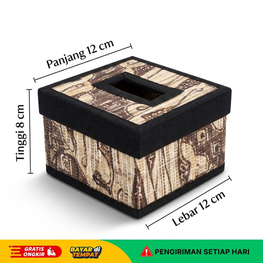 ANYAMAN NUSANTARA / tempat tissu mendong , souvenir , tempat tisu , box tisu