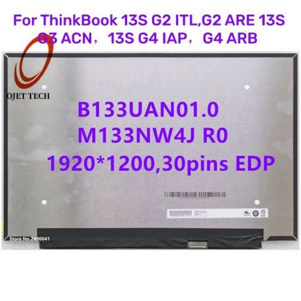 LED LCD LENOVO THINKBOOK 13S-G2ITL 13-G2ARE