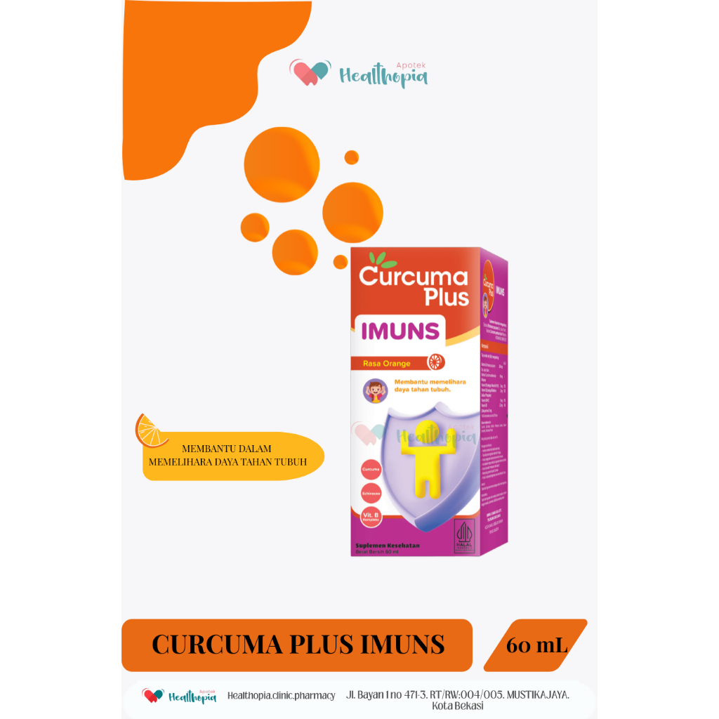 Curcuma Plus Imuns Sirup 60 Ml Untuk Anak
