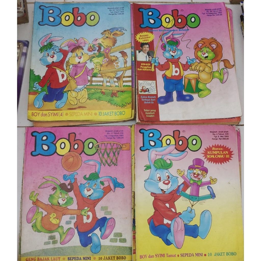 MAJALAH BOBO TAHUN 1993  JADUL BEKAS ORIGINAL