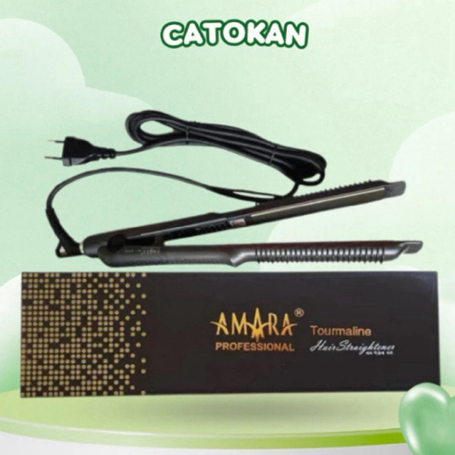TERLARIS Catokan Curly Lurus AMARA 9299 Pelurus Rambut Tourmaline Original 100% Catok Plat Kecil