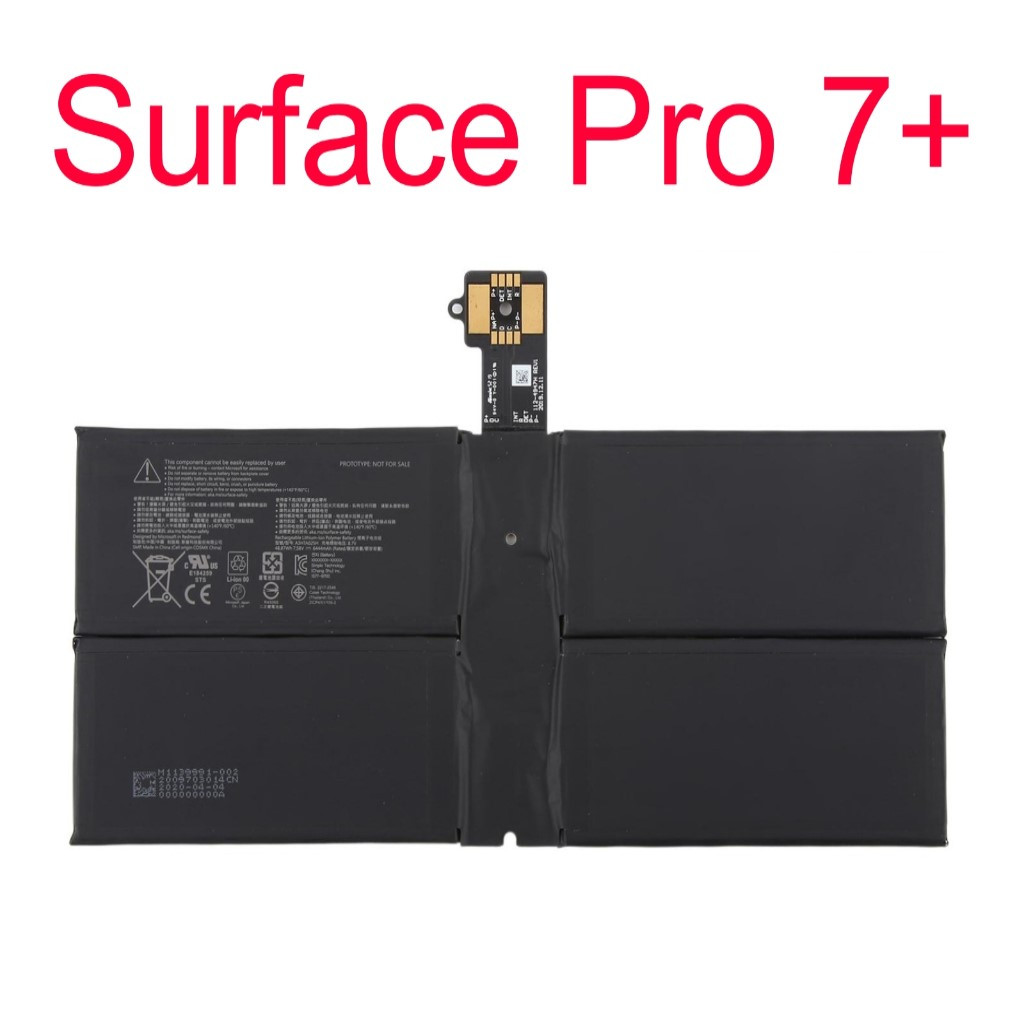 Batre Batrei Batrai Microsoft Surface Pro 7+ / Surface Pro 7 Plus / 1960 / 1961 / G3HTA073H / 6444mA