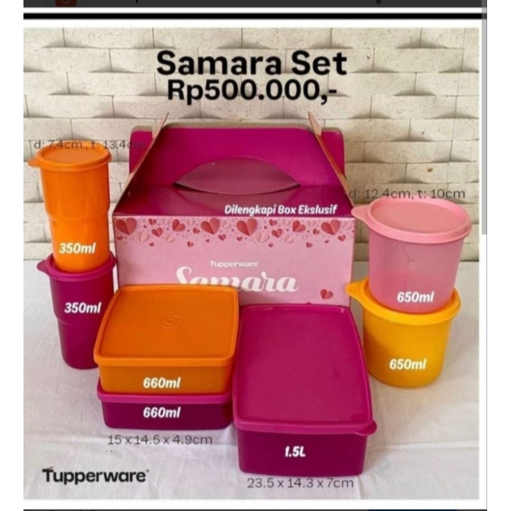 Bekal Samara Set Tupperware