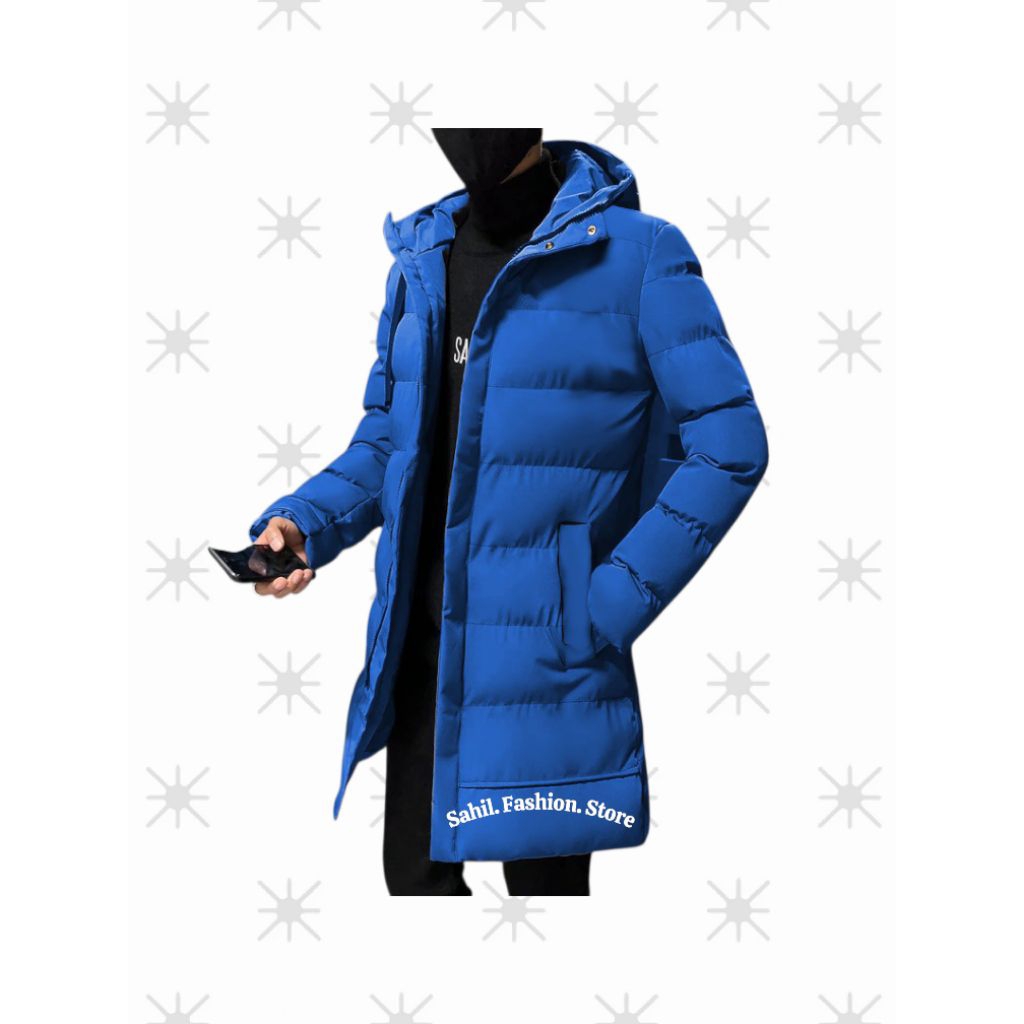 Sahil.Fashion.Store Jaket Winter Jubah Musim Dingin Gunung Salju Umroh Panjang Tebal Pria Wanita Ker