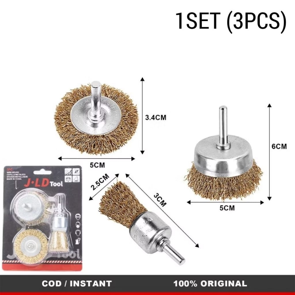 Sikat Kawat Pembersih Serbaguna Cup Brush Mata Bor Sikat Kawat