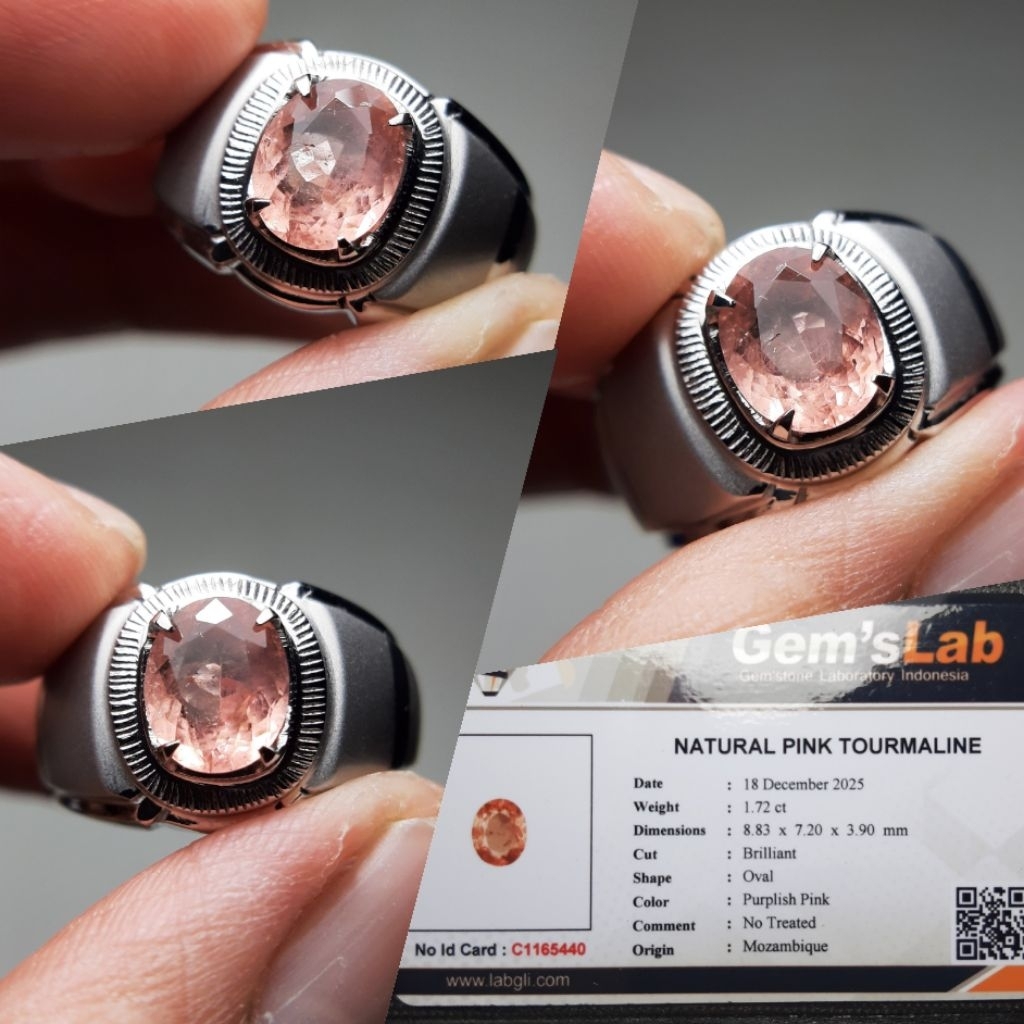 Natural Pink Tourmaline Bukan Pink Sapphire Safir Ruby Emerald Jamrud Zamrud Topaz Garnet Spinel Opa