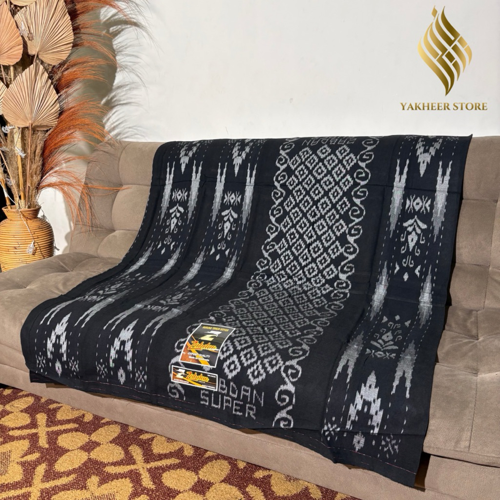 SARUNG GOYOR TENUN MOTIF SUTRA ATBM MERK ZABDAN SUPER , JAHITAN TENGAH ,BUKAN PRINTING