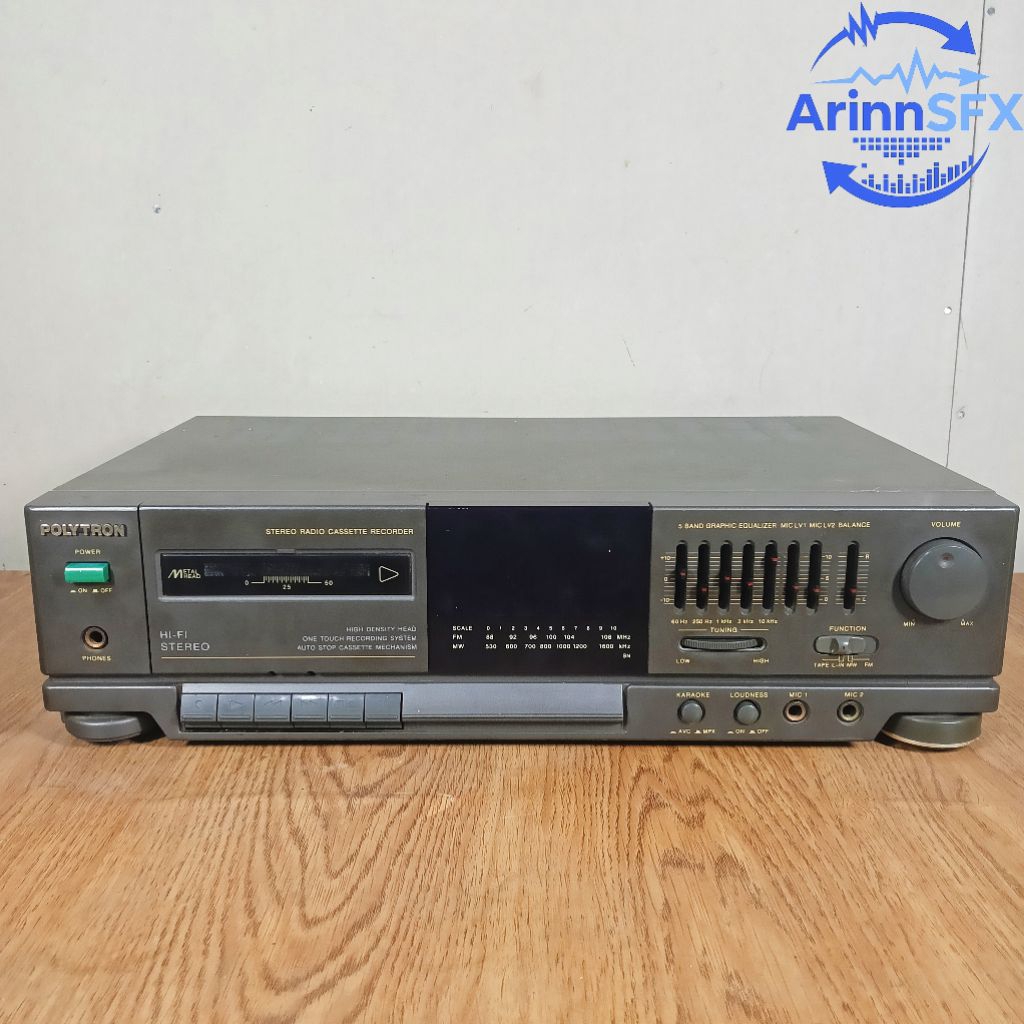 Tape Radio Polytron DAT 58C bekas normal baguss