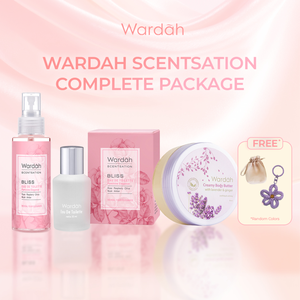 [PAKET LEBARAN BUY 3 GET 5] Wardah Scentsation Eau de Toilette, Body Mist & Body Butter GET Flower K