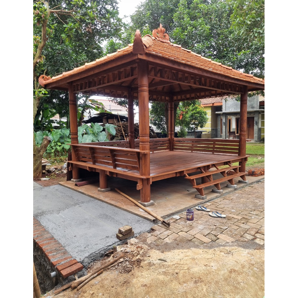 Gazebo Kayu Jati | Gazebo Minimalis | Gazebo Jepara
